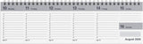 Bordkalender 2026 dag/uge pp grå