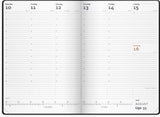 Kalender city diplomat 2026 uge vinyl rød