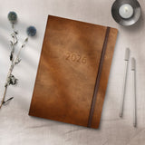 Ugekalender 2026 forma deluxe a5 brun