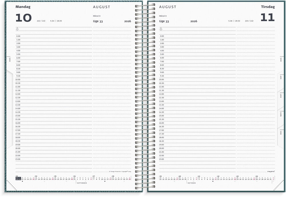 Timekalender 2026 dag soft touch