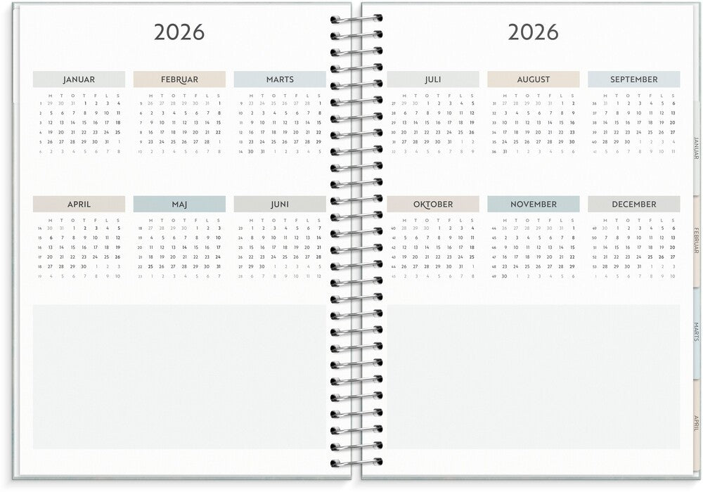 Life organizer 2026 family panner uge