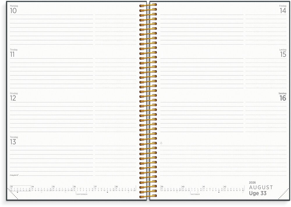 Organizer & notes 2026 a5 uge