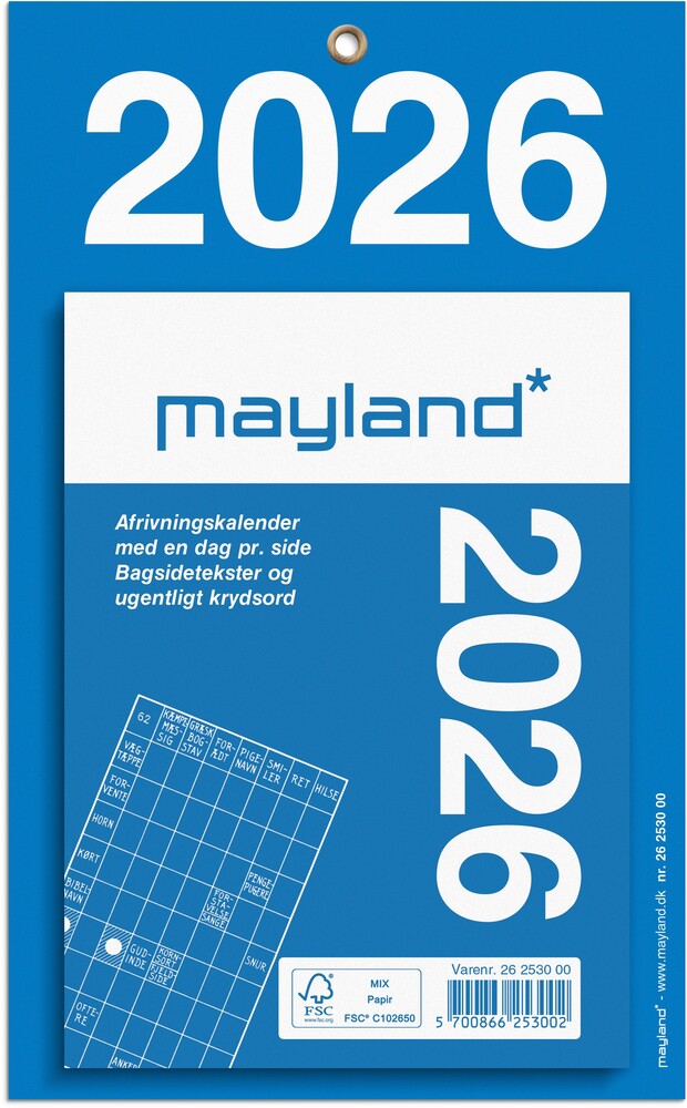 Afrivningskalender kontor 2026