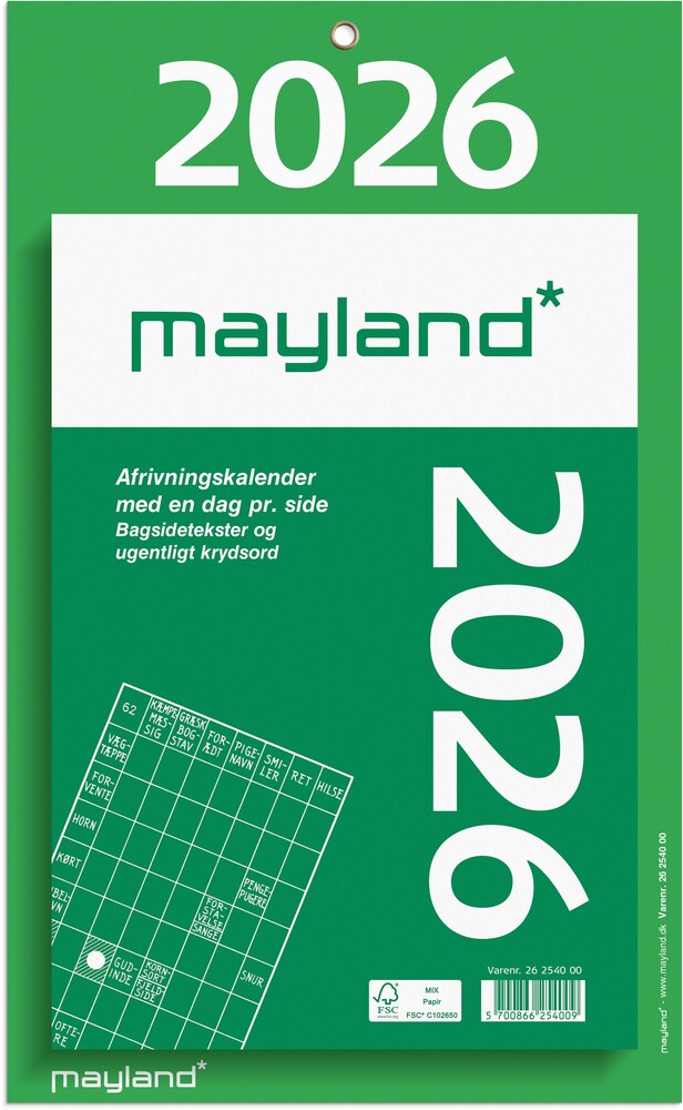 Afrivningskalender kæmpe 2026