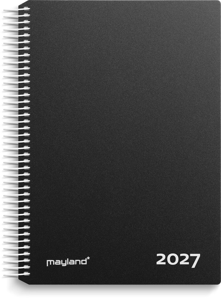 Timekalender 2027 dag pp sort