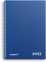 Timekalender 2027 dag pp blå