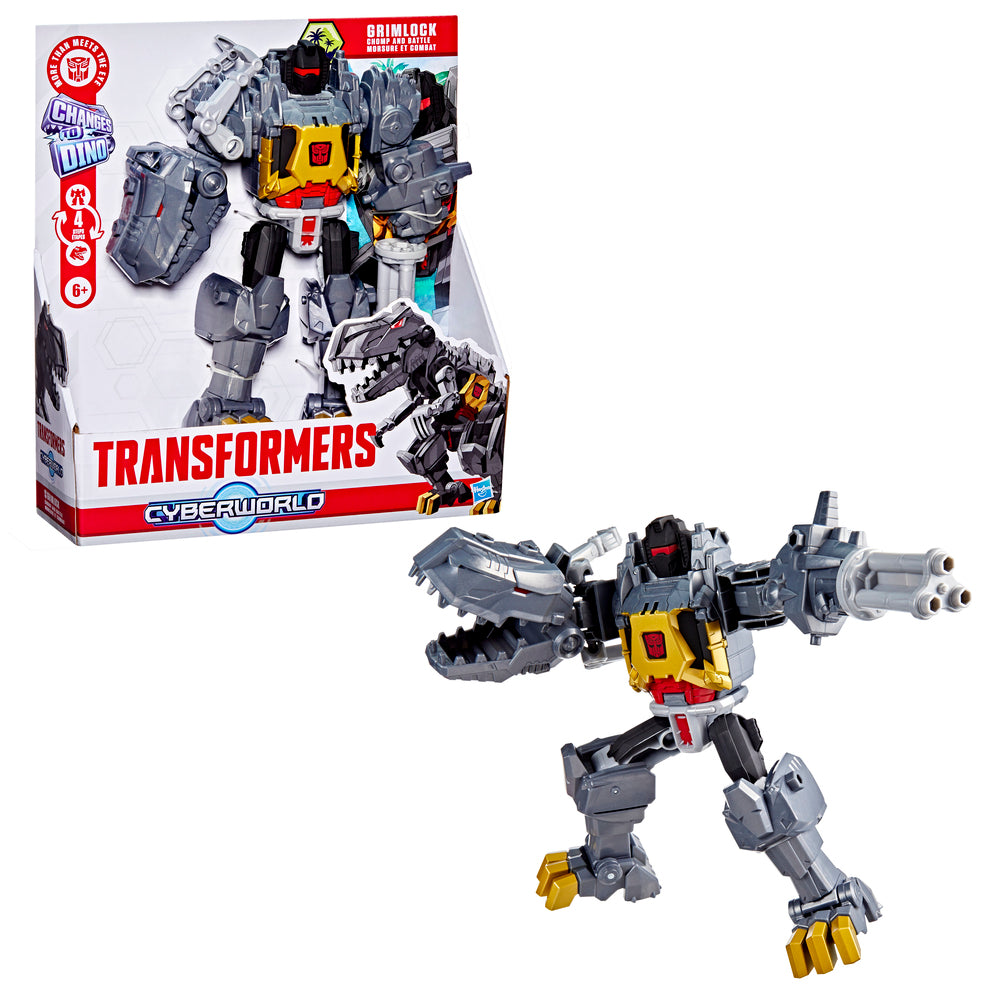 D2 Transformers Cyberworld - Chomp & Battle Grimlock actionfigur