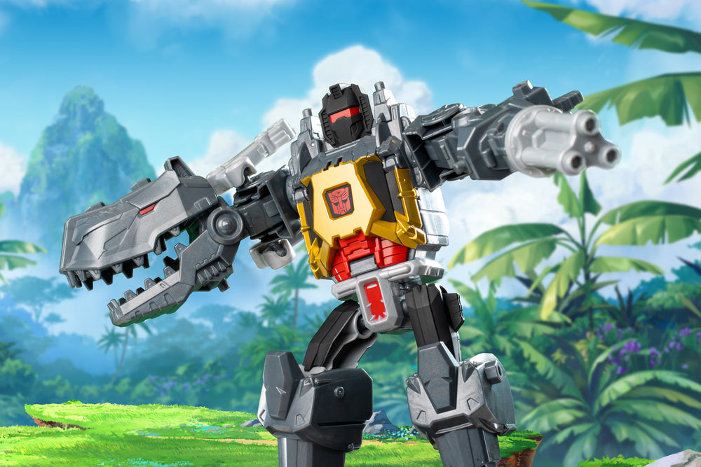 D2 Transformers Cyberworld - Chomp & Battle Grimlock actionfigur