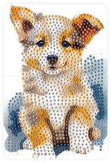 Diamond art hund 10 x 15 cm