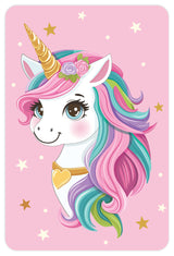 Diamond art unicorn m/stjerner 10 x 15 cm