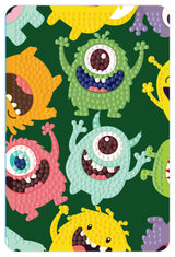 Diamond art monster i forskellige farver 10 x 15 cm