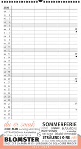 Familiekalender Året Rundt Mugge P'S Ord 2026