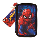 Spiderman penalhus med to rum, inkl. fyld