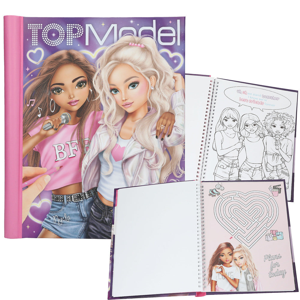 TOPModel Malebog m/lys & lyd MY BFF