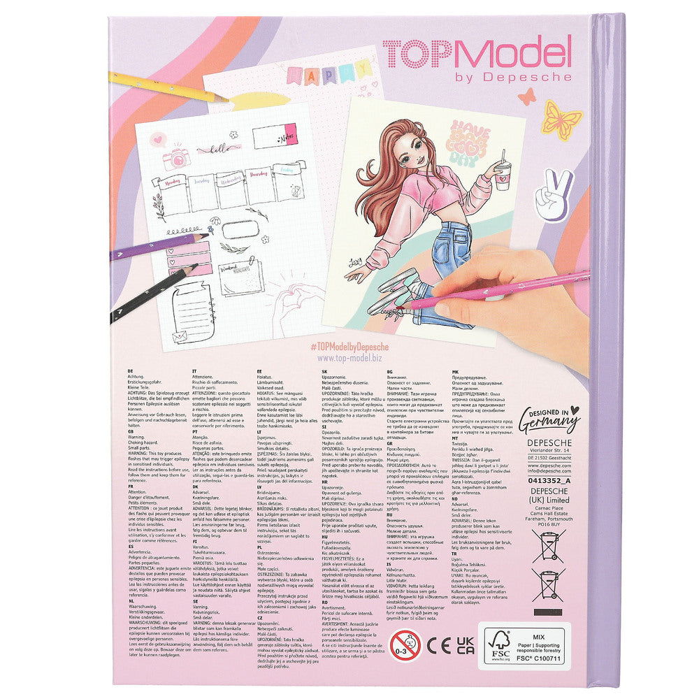 TOPModel Mood Malebog m/lys & lyd