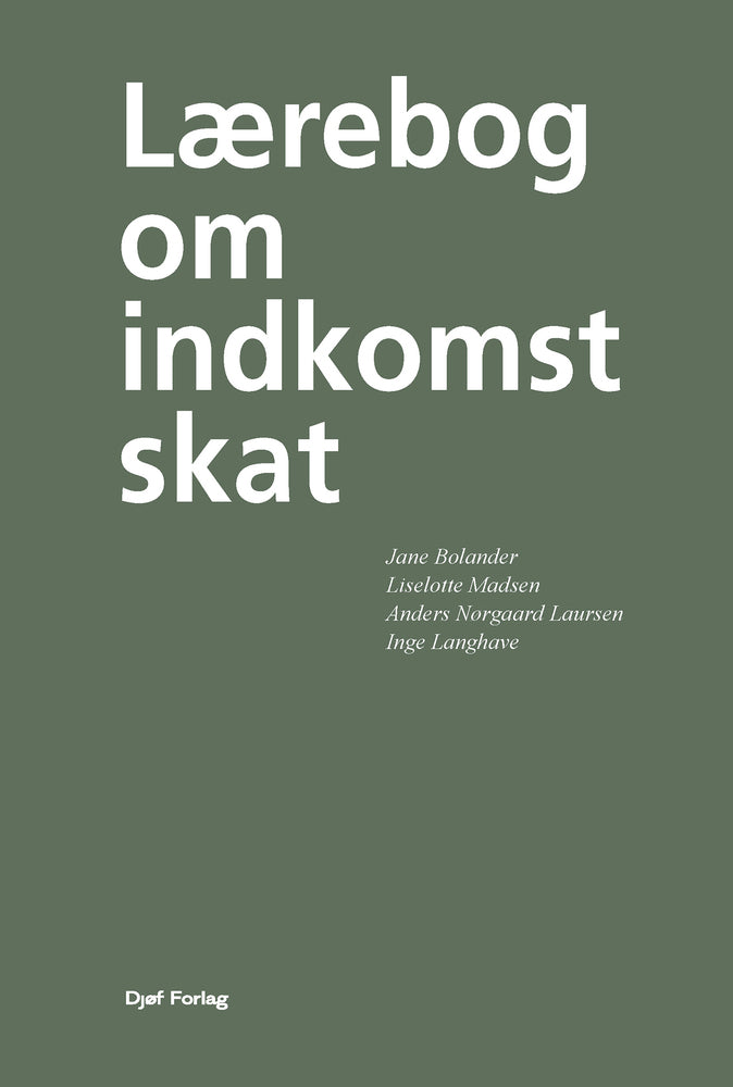 Lærebog om indkomstskat