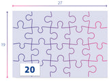Puslespil Frozen 2x20 brikker