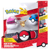Pokemon clip n go belt set Eevee