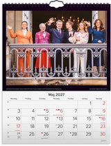 Vægkalender 2027 Mayland 29,5 x 39 cm kongehuset