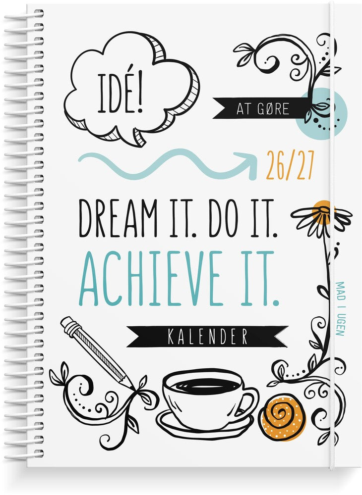Mayland STUDIEKALENDER 26/27 A5 DOODLE I M/UGEopslag