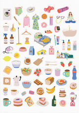 LIFE PLANNER 26/27 MAYLAND PASTEL FLOWERS UGE TVÆRFORMAT