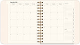 LIFE PLANNER 26/27 MAYLAND PASTEL FLOWERS UGE TVÆRFORMAT