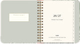 LIFE PLANNER 26/27 MAYLAND DECOR GREEN FLOW UGE TVÆRFORMAT