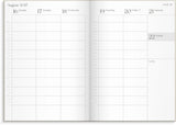 Studiekalender 26/27 MAYLAND A5 Uge Højformat Beige Engelsk