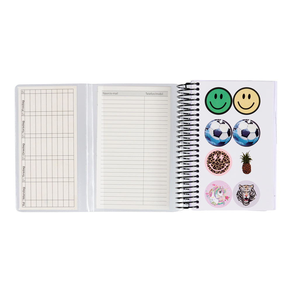 STUDIEKALENDER 2026/27 MINI 2I1 DAG M/KLAP BOGMÆRKE STICKERS