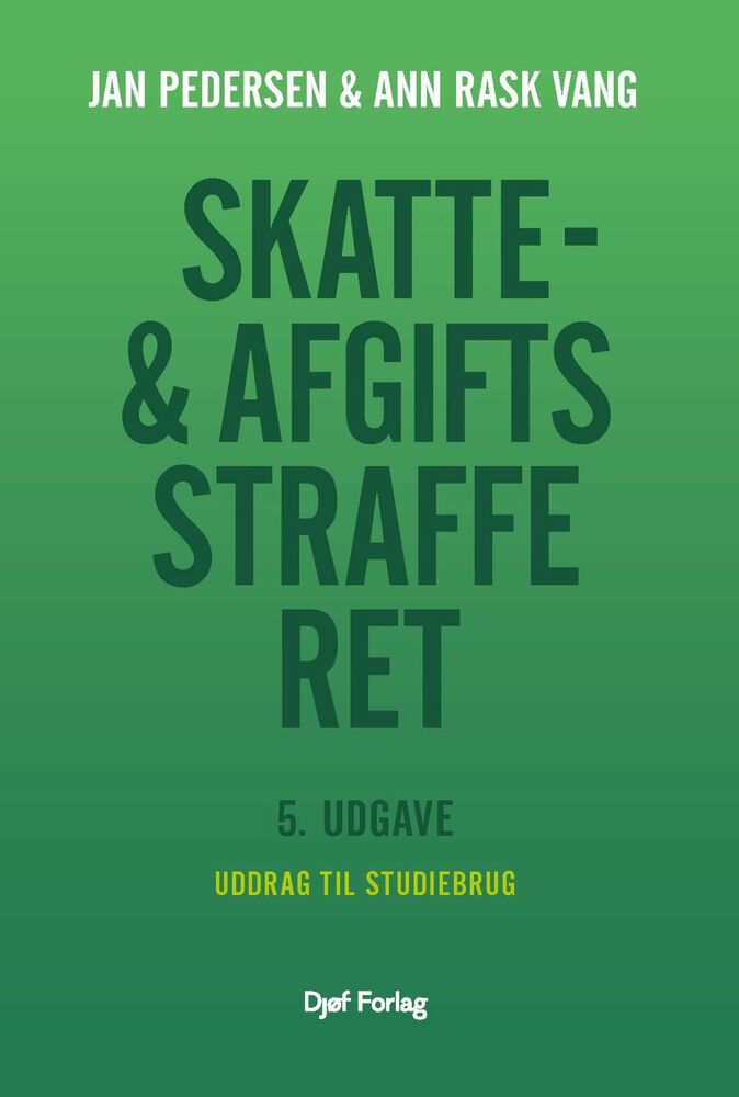 Uddrag af Skatte- og afgiftsstrafferet