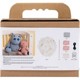 hækle japanske DIY Kit Amigurumi Honningbi i pastelfarver