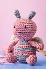 hækle japanske DIY Kit Amigurumi Honningbi i pastelfarver