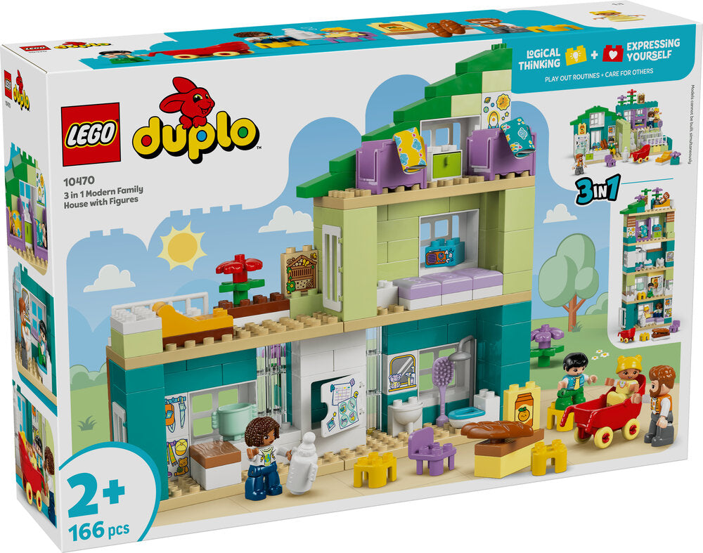 10470 LEGO DUPLO Town 3-i-1 Moderne familiehus med figurer