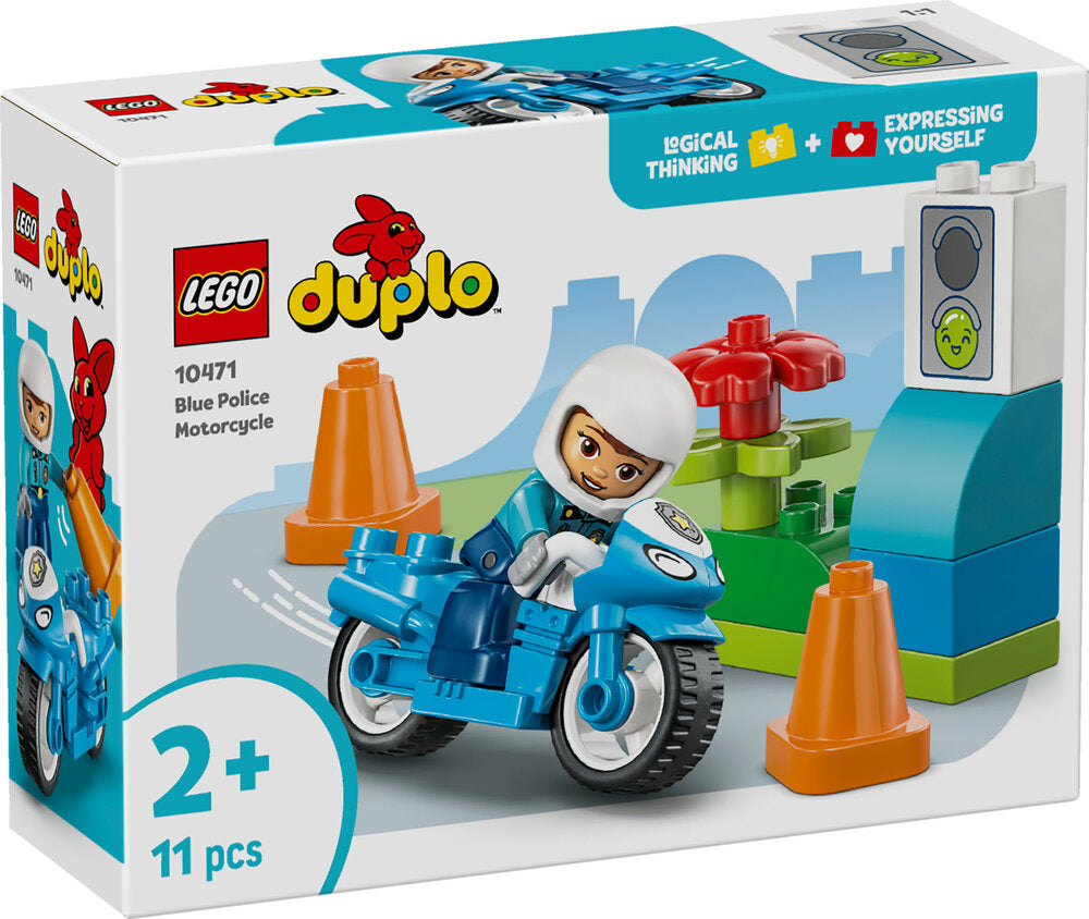 10471 LEGO DUPLO Town Blå politimotorcykel