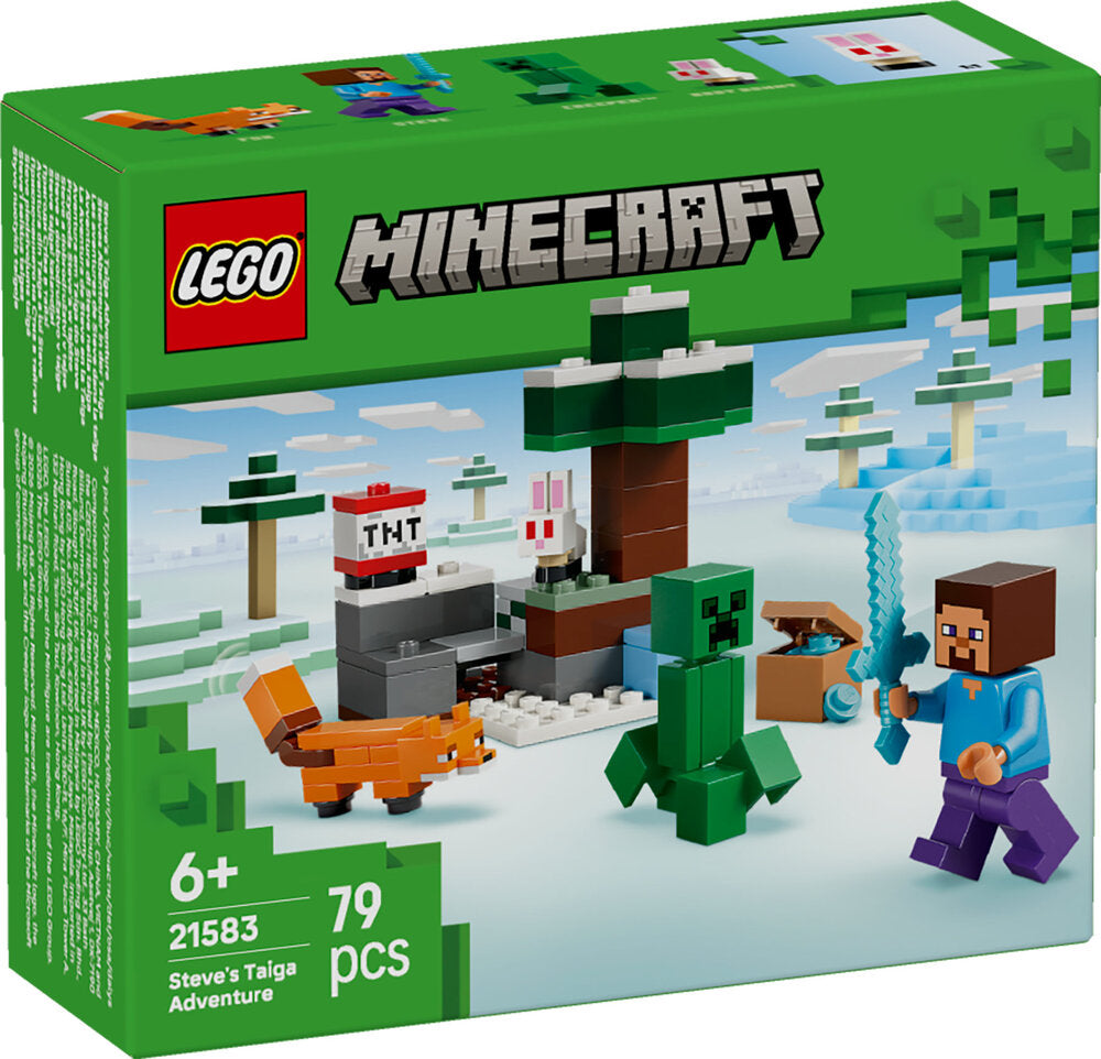 D2 21583 LEGO Minecraft Steves tajga-eventyr