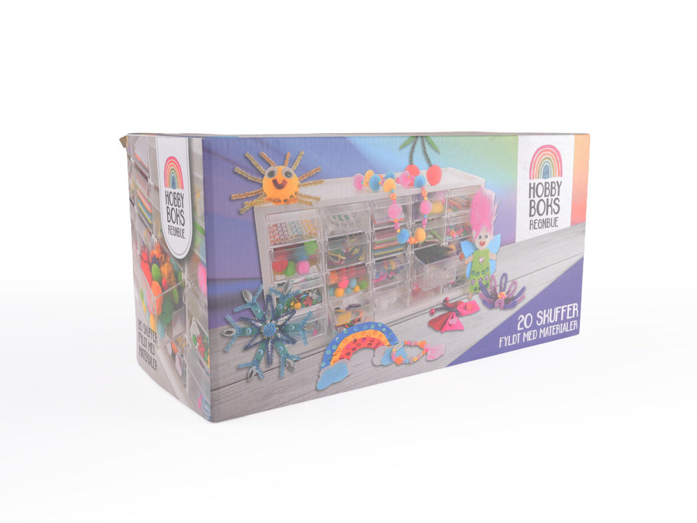 Hobbyboks m/20 skuffer DIY materiale