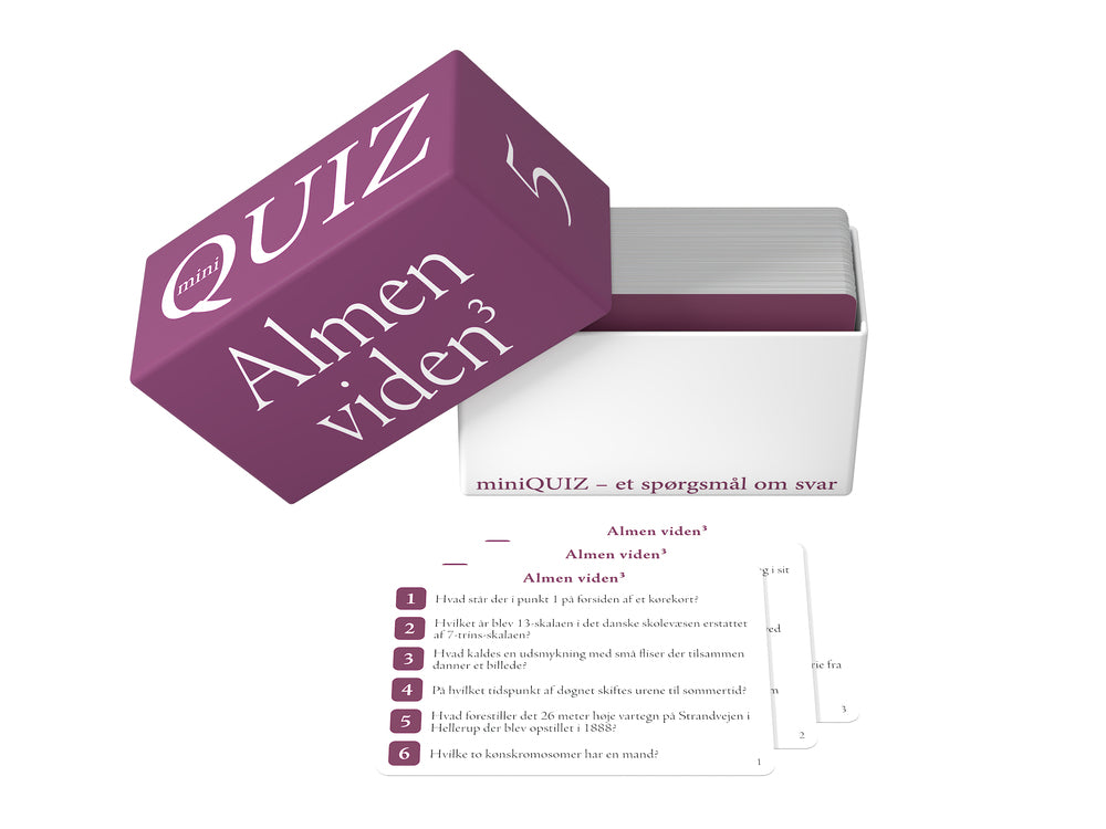 miniQUIZ - Almen viden 3