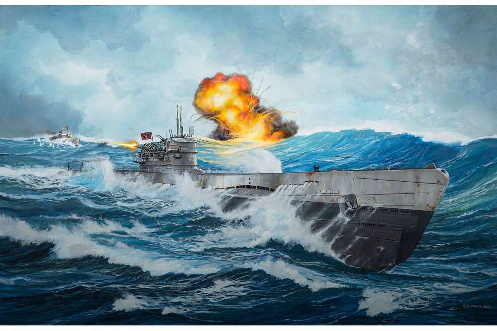 German Submarine Type IX C/40 (U190) 1:144