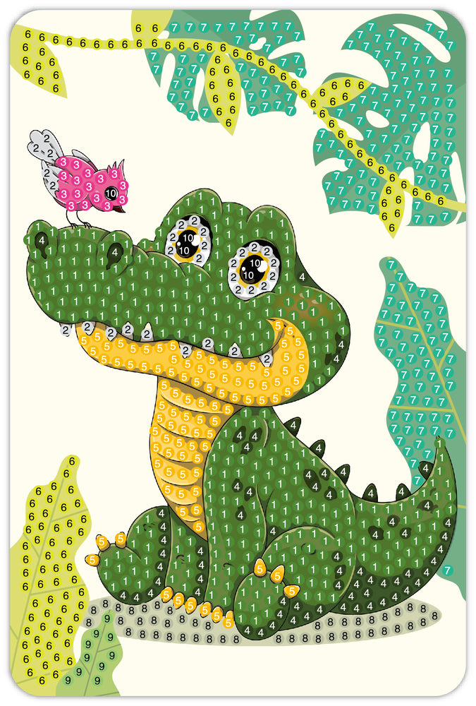 Diamond Art Krokodille 10X15Cm