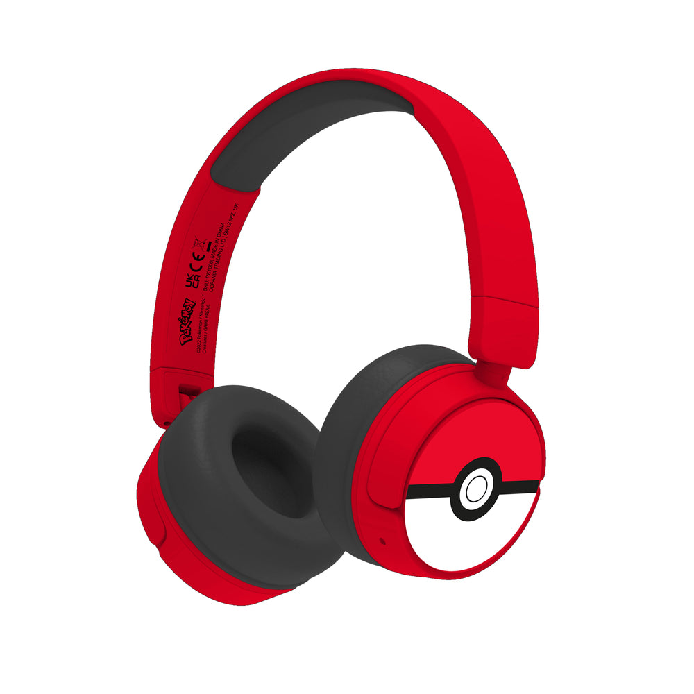 Pokemon høretelefoner til børn, rød