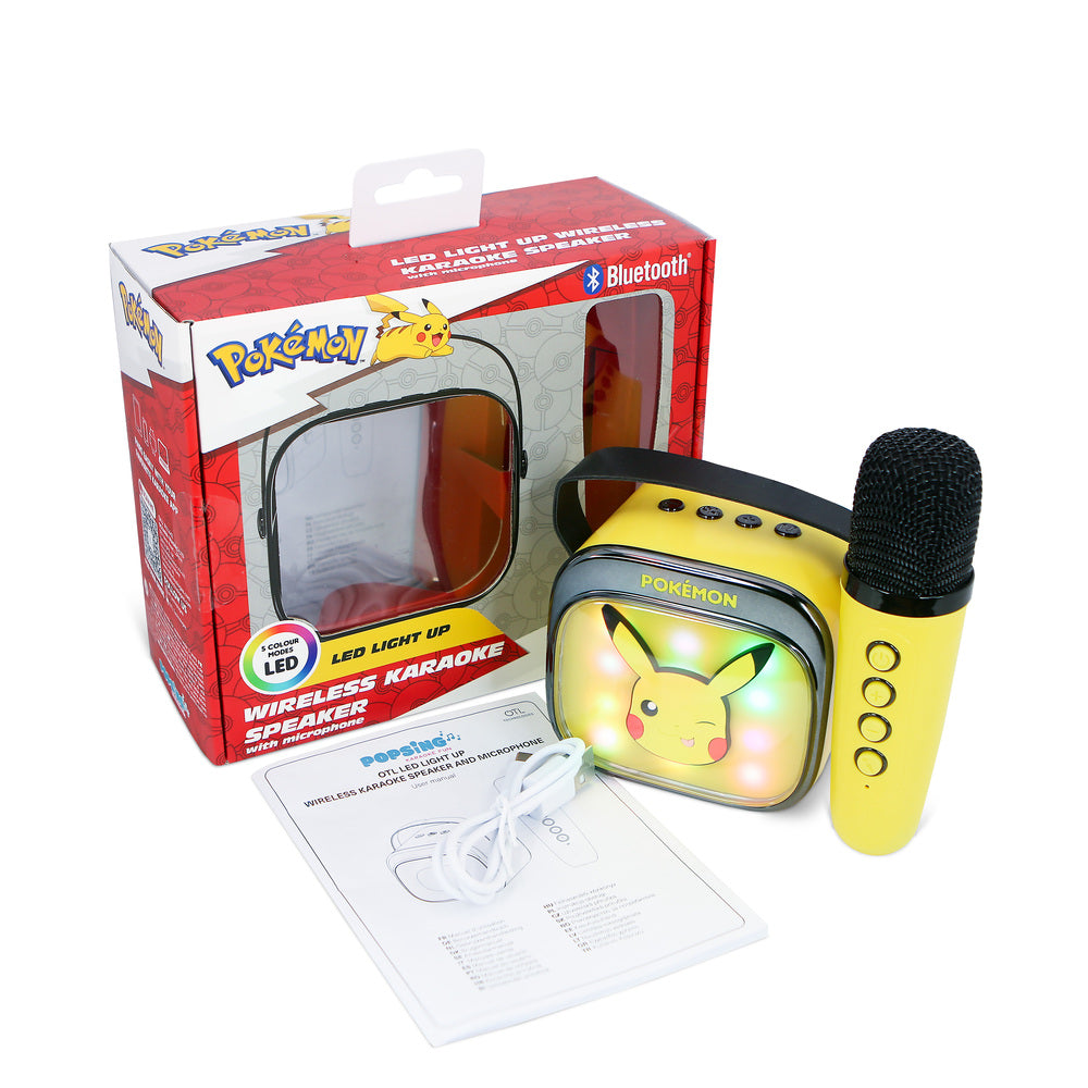 Karaokehøjttaler med mikrofon Pikachu