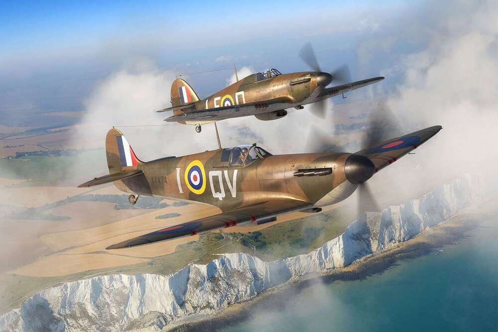 Starter Kit Spitfire Mk.Ia & Hurricane Mk.I 1:144