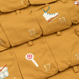 Wall Calendar - Nostalgia embroidery - Ochre