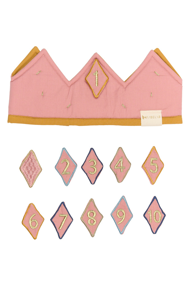 Birthday Crown with Numbers - Ash Rose