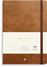 Notesbog Deluxe A5 Blank Brown