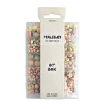Perler æske pastel/former ass farver inkl. nål/tråd