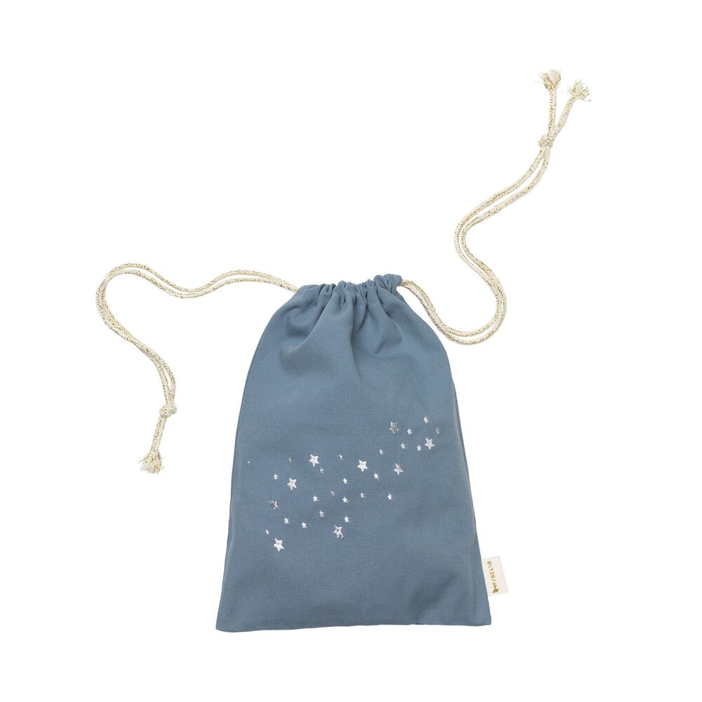 Gift Bag - Starry Night embroidery - Blue Spruce