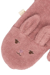 Bath Mitts - 2 pack - Bear and Bunny - Ash Rose