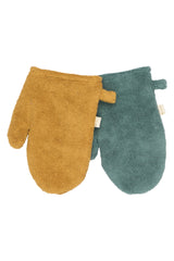 Bath Mitts - 2 pack - Bear and Bunny - Wood Thrush