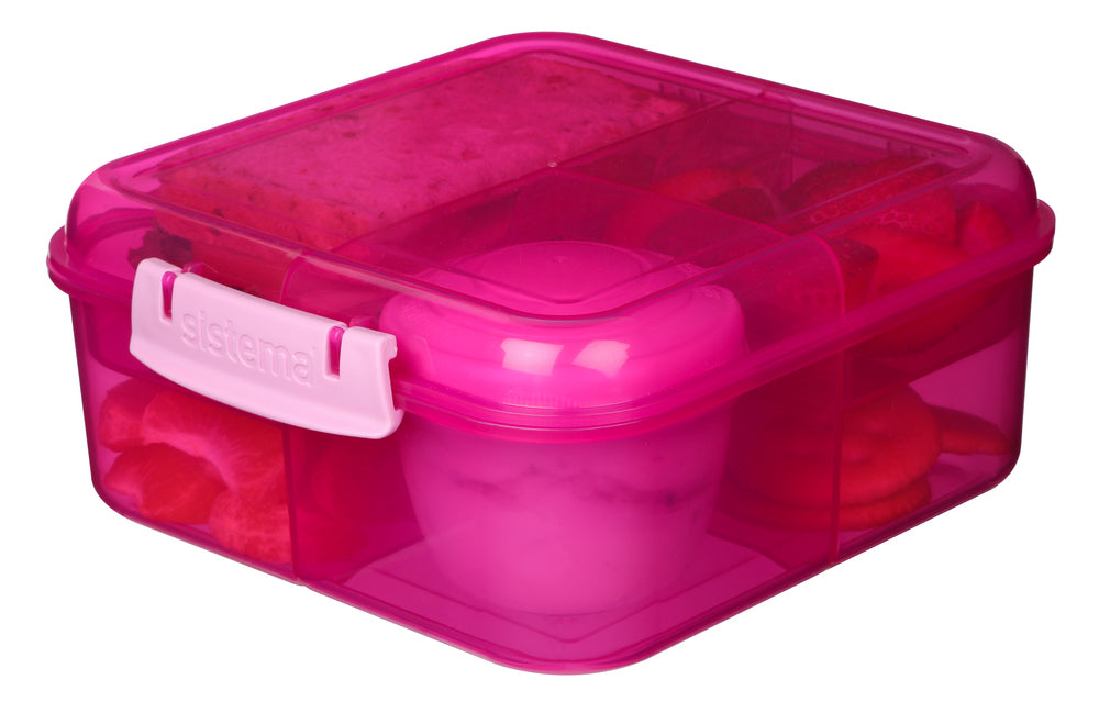 Madkasse Sistema Bento Cube Lunch pink 1,25L